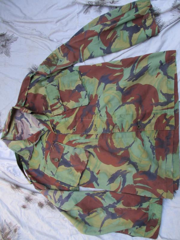 GENUINE ISSUE 70'S DPM CAMO 68 patt JUNGLE TROPICAL COMBAT SHIRT falklands era L