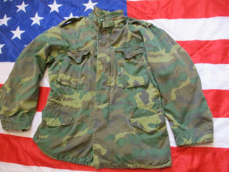 ALPHA INDUSTRIES US Army VIETNAM WAR erdl RDF camo M65 FIELD COAT COMBAT jacket RARE