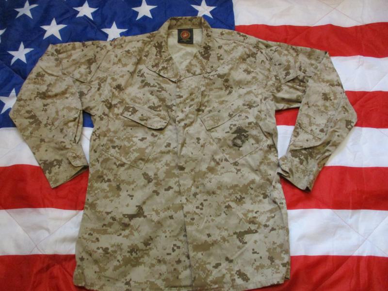 Genuine issue US MARINES USMC MARPAT DESERT marine SHIRT JACKET BLOUSE MCCUU M R