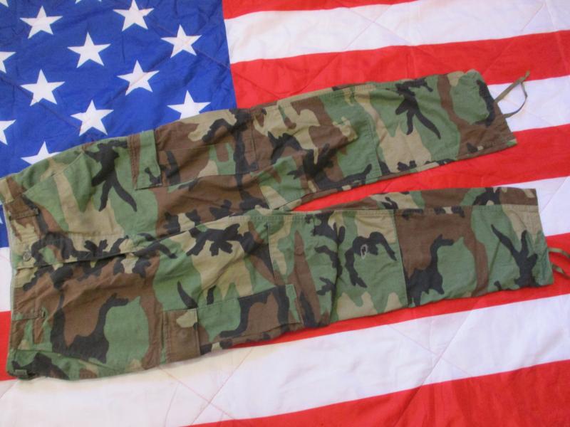 GENUINE issue USA us AMERICAN woodland CAMO BDU combat PANTS TROUSERS m65 material SMALL S R