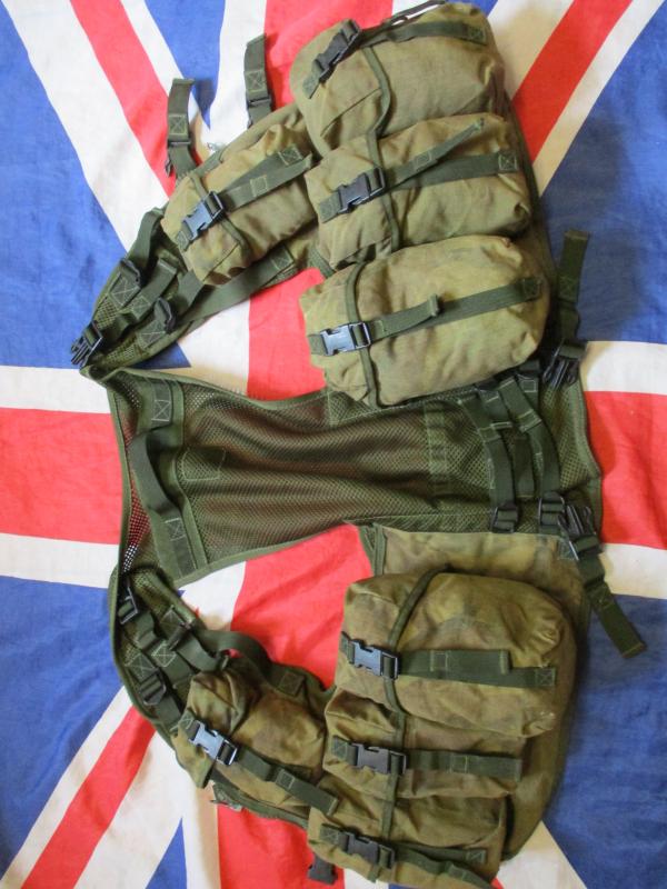 UK DPM camo PLCE OPS CTR CHEST WEBBING GP WAISTCOAT LBV VEST LBE sas para