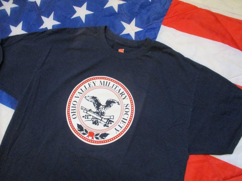 AMERICAN OHIO VALLEY MILITARY SOCIETY ww2 ww1 militaria collectors T SHIRT  XL