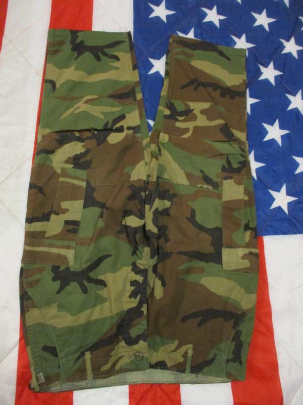 RARE m81 early issue USA US ARMY / US NAVY / USMC  woodland CAMO BDU combat TROUSERS m65 L LARGE white label CLASSIC GRENADA 1983 !!