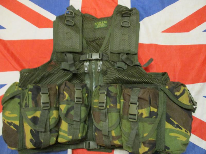 genuine ARKTIS infantry sas jungle CHEST RIG OPS VEST WEBBING UK dpm CAMO