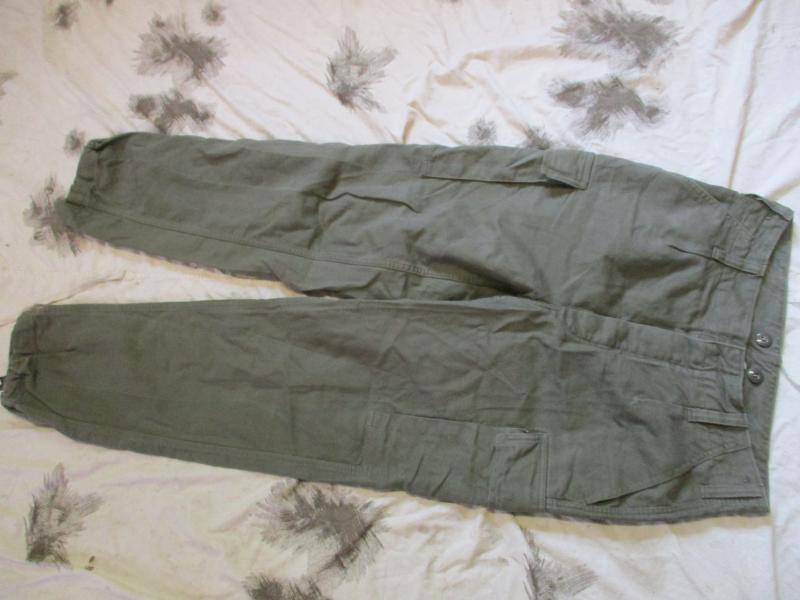 CLASSIC VINTAGE 1990 GERMAN ARMY ISSUE moleskin grey COMBAT TROUSERS PANTS 32