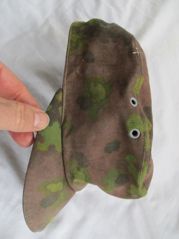 ORIGINAL WW2 GERMAN WAFFEN SS oak leaf A camo CAP feldmutze m43  MORE / EAXTRA PICUTRES
