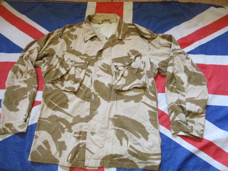 RARE GULF WAR 1 ISSUE sparse DESERT DPM DDPM COMBAT shirt jacket 180/104 large