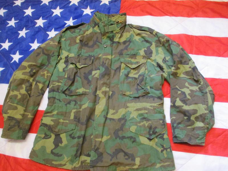 RARE GENUINE US ARMY ISSUE M65 COAT COMBAT jacket Vietnam War ERDL camo LARGE R