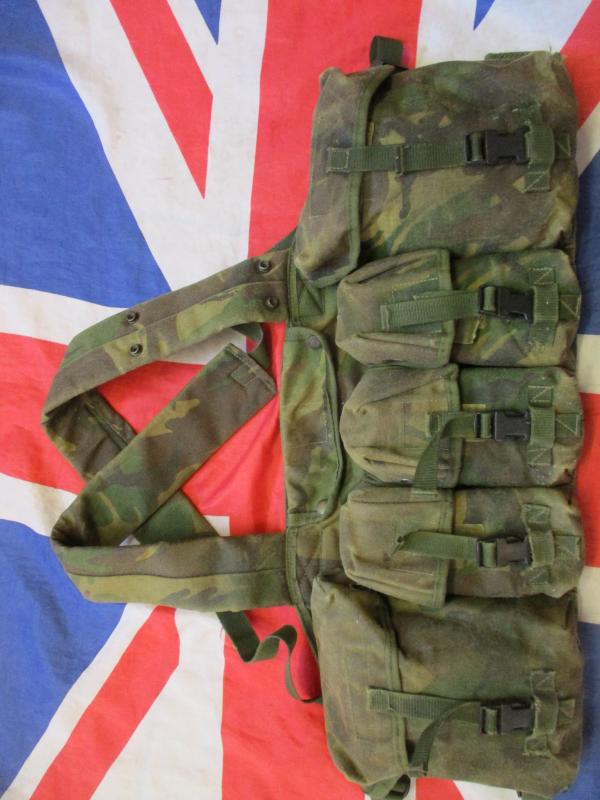 genuine BRITISH ARMY / SAS ISSUE NI northern ireland plce CHEST WEBBING dpm camo