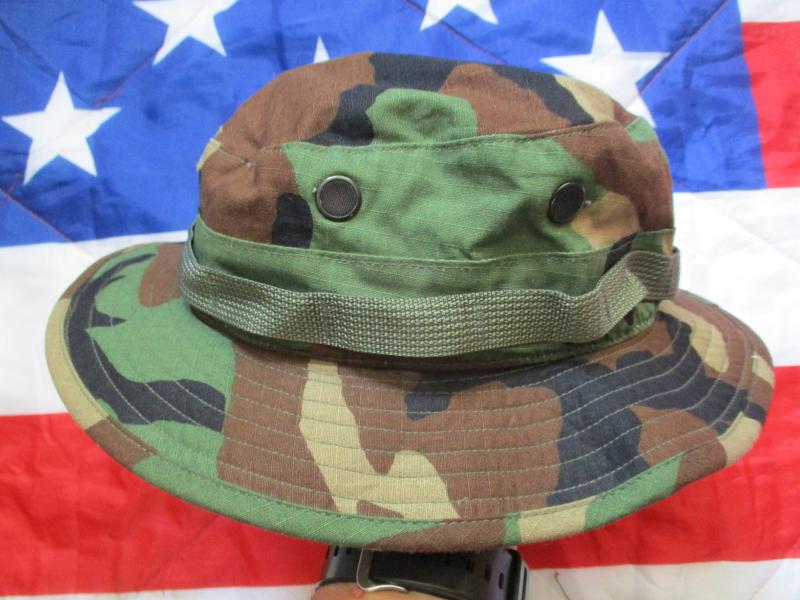 GENUINE propper USA US ARMY / USMC AMERICAN M81 woodland camo BOONIE JUNGLE HAT size 7 1/4 NEW