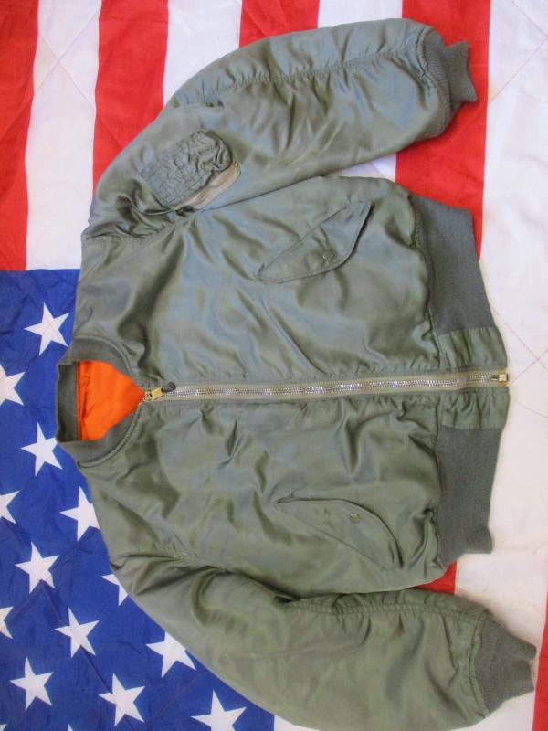 GENUINE ISSUE ALPHA INDUSTRIES USA MA1 bomber pilot JACKET COAT XL vietnam war