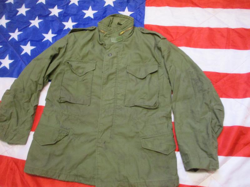 1976 USA US ARMY ISSUE VIETNAM WAR og-107 green M65 COAT COMBAT jacket M - L