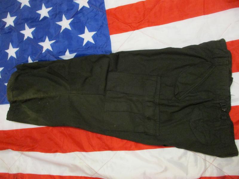 GENUINE US Army issue M65 COMBAT TROUSERS VIETNAM WAR OG107 over dyed BLACK sog