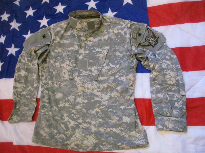 Genuine ISSUE usa US ARMY SF ACU COMBAT SHIRT JACKET digital au CAMO AMERICAN S/R