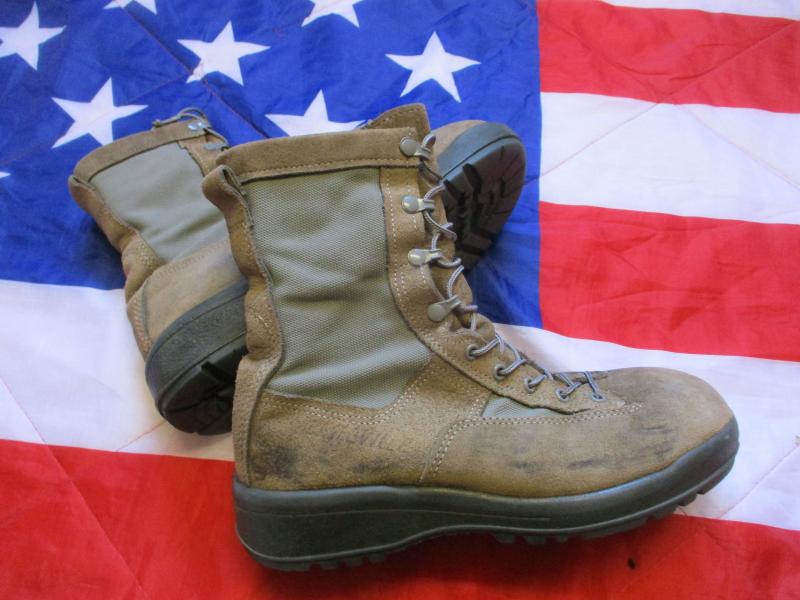 GENUINE BELLEVILLE US AIR FORCE USAF abu ISSUE gore tex COMBAT BOOTS UK 8 1/2 USA 9 WIDE