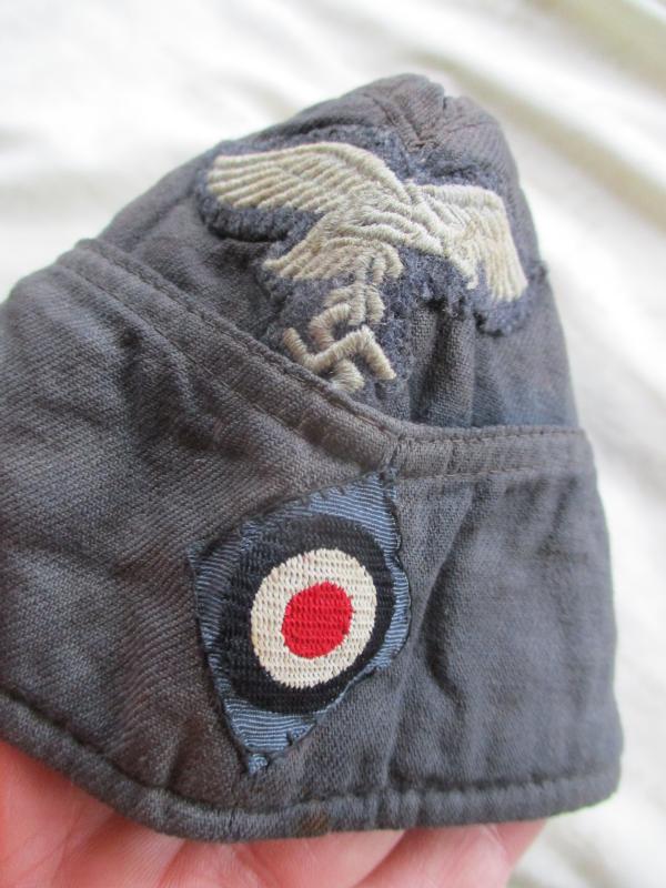 WW2 GERMAN LUFTWAFFE blue tropical OS SIDE CAP more pictures
