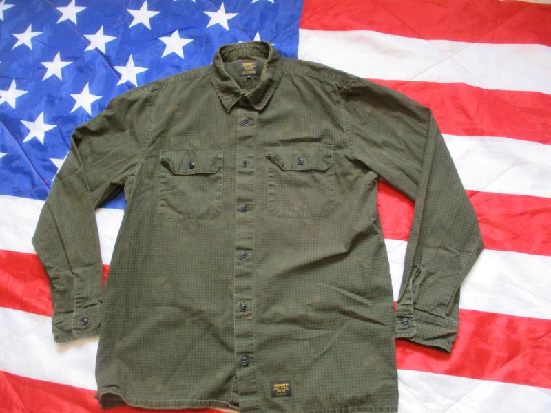 CARHARTT wip US ARMY GULF WAR 1 NIGHT DIGITAL camo MISSION shirt XL