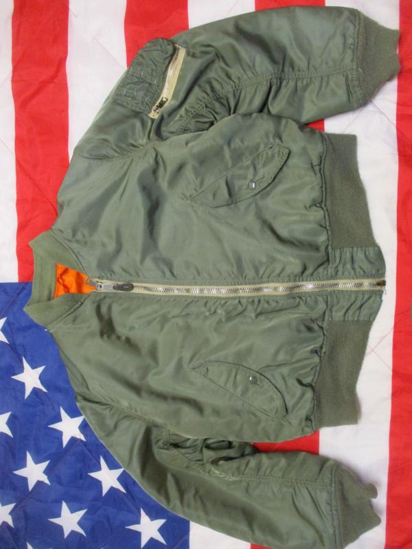 GENUINE USAF US AIR FORCE issue ALPHA INDUSTRIES USA MA1 bomber pilot JACKET Large