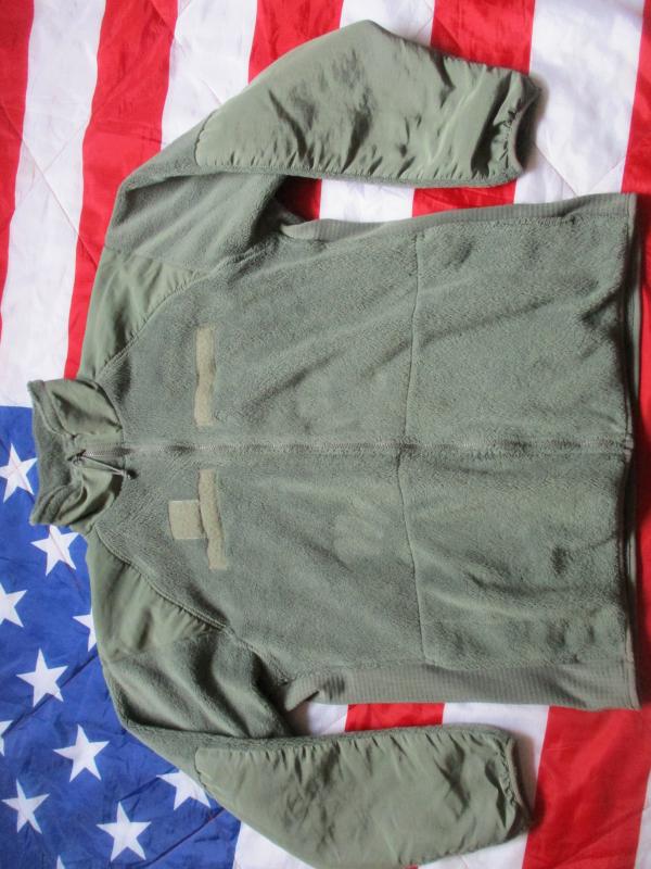 Genuine ISSUE usa US ARMY & SF issue  ACU POLARTEC FUR & MICRO GRID FLEECE JACKET XL / L