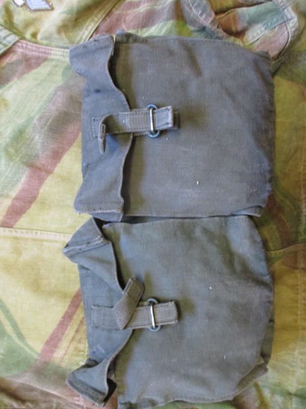 ORIGINAL BRITISH ARMY ISSUE 58 PATTERN WEBBING kidney POUCH set Falklands War