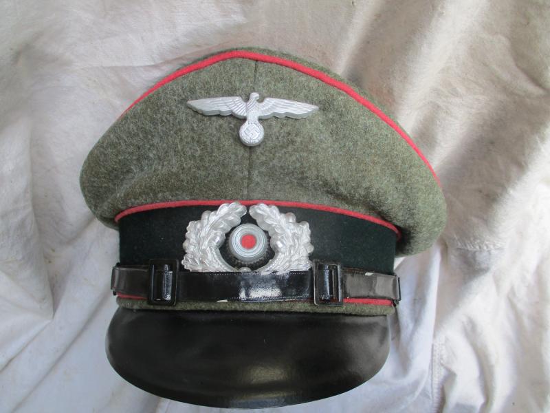 Original WW2 GERMAN ARMY panzer NCO VISOR CAP