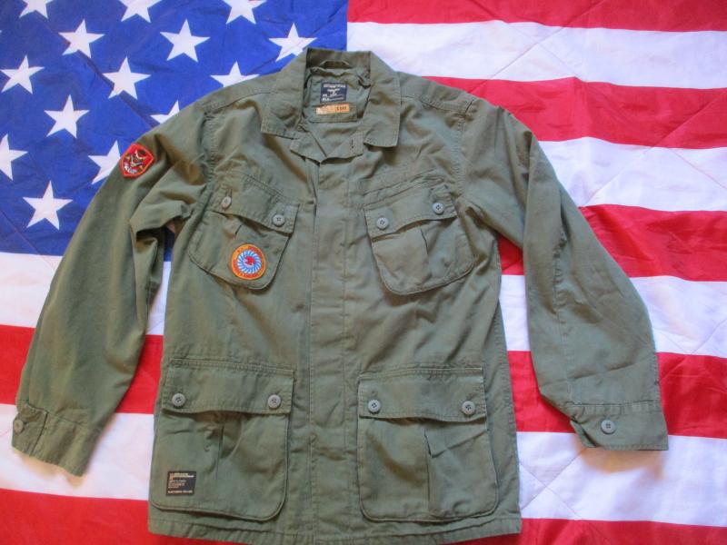 SUPERDRY US ARMY style 1ST PATTERN SLANT POCKET Jungle JACKET COAT og 107 Large