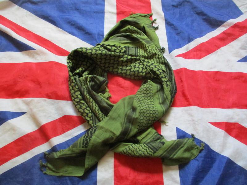 BRITISH ARMY / SAS AFGHANISTAN - IRAQ WAR DESERT SHEMAGH SCARF og green NEW