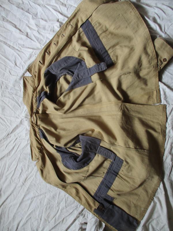 Original WW2 LUFTWAFFE TROPICAL dak north afrika TUNIC with blue lining MORE PICTURES