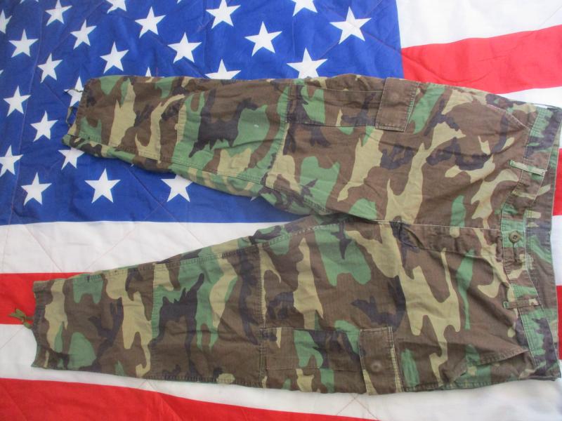 GENUINE LION USA MADE us army AMERICAN M81 woodland CAMO COTTON RIPSTOP JUNGLE BDU combat PANTS TROUSERS Large