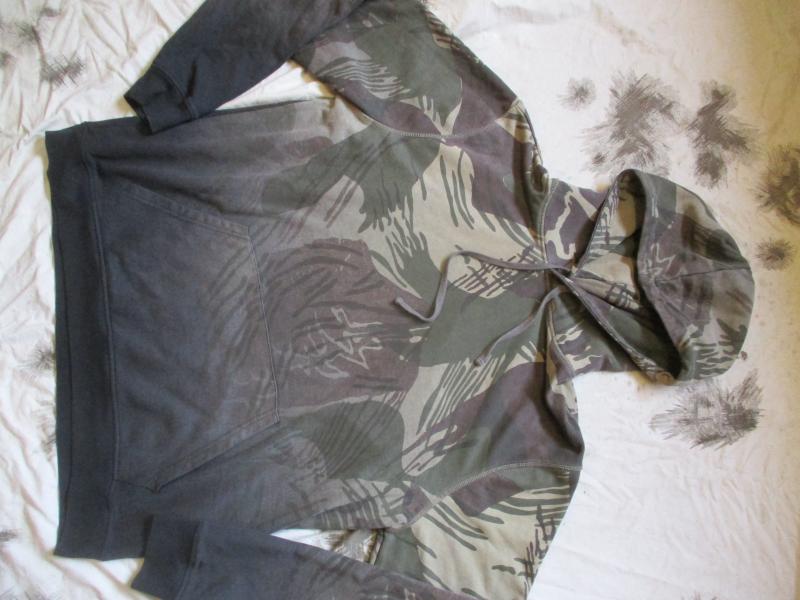 ALL SAINTS RHODESIAN rbs BRUSH STROKE CAMO sweat shirt hoodie HOODY XL to XXL