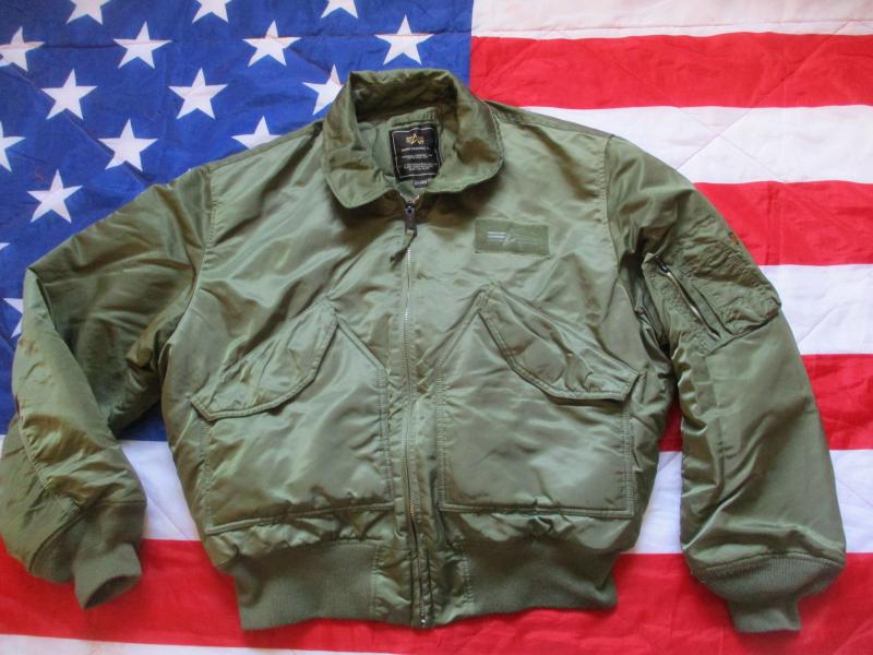 ALPHA INDUSTRIES USA MA1 CWU bomber pilot JACKET COAT usaf top gun GREEN xxl