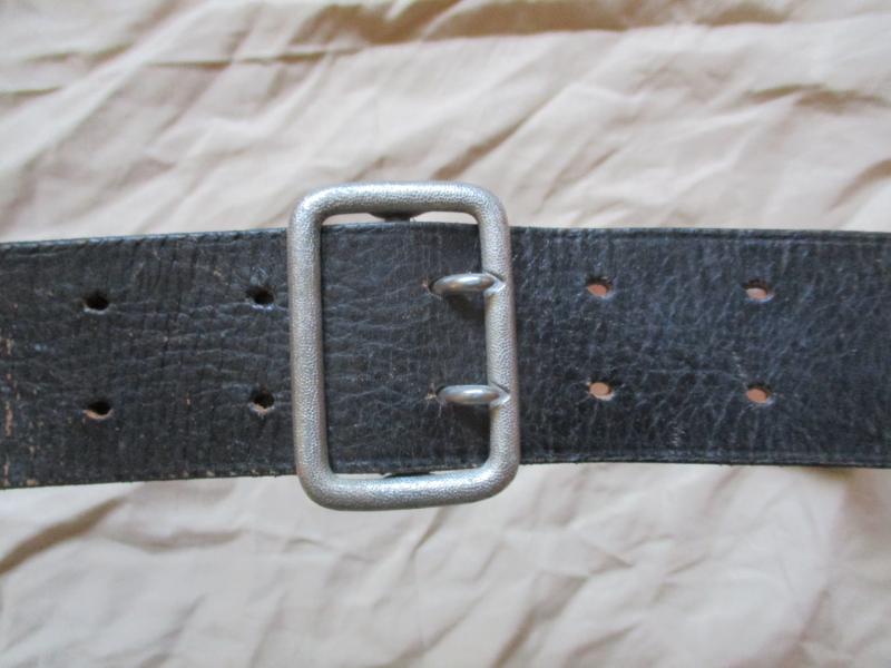 GENUINE GERMAN WAFFEN SS WW2 OFFICERS BLACK LEATHER CLAW BUCKLE BELT RZM M5/140