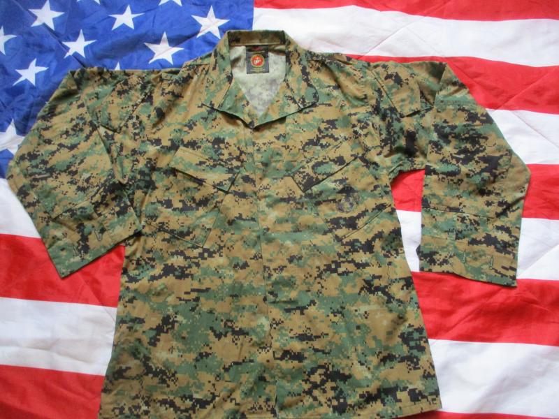 Genuine issue US MARINES USMC marine MARPAT woodland SHIRT JACKET BLOUSE MCCUU