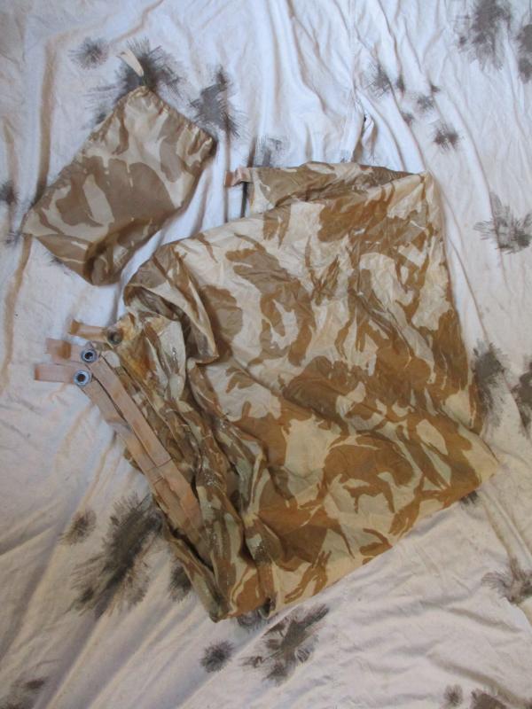 GENUINE BRITISH ARMY ISSUE desert DPM BASHA SHELTER SHEET TENT WATERPROOF TARP