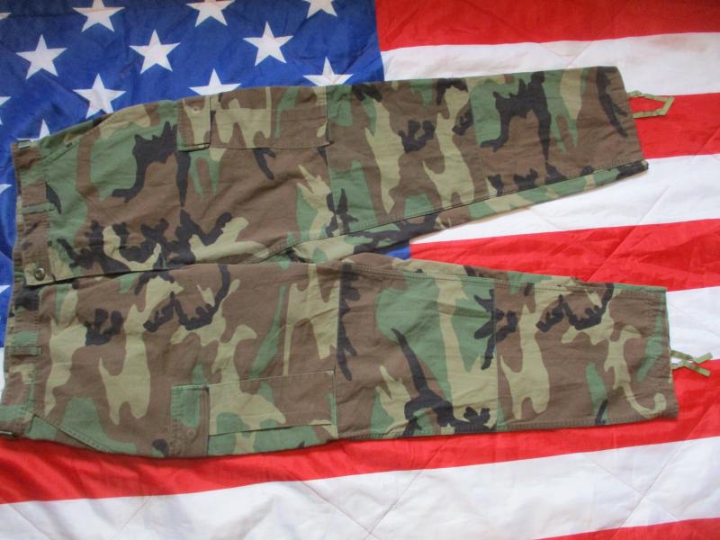 GENUINE issue USA us army / usmc AMERICAN m81 woodland CAMO BDU combat PANTS TROUSERS m65 material Large