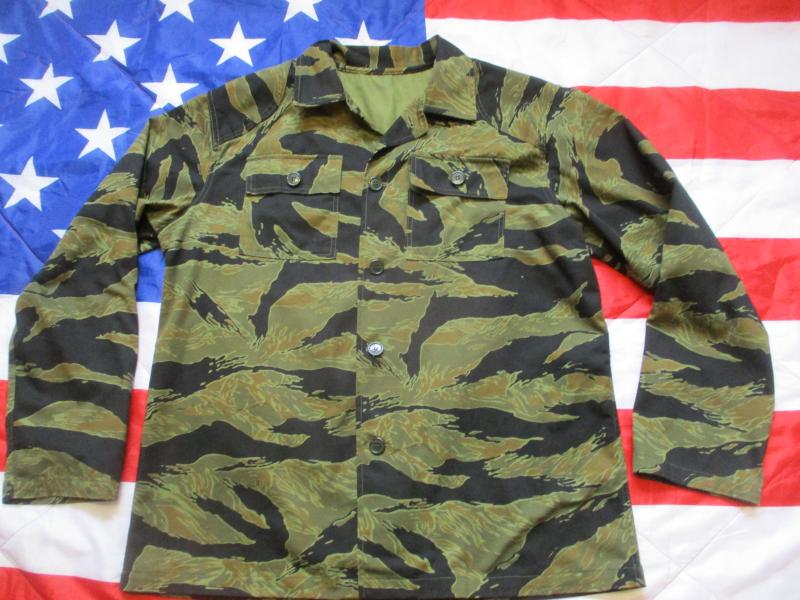 SANTA MARIA CO KOREA Vietnam war VMC TIGER STRIPE SPARSE jungle SHIRT XXL