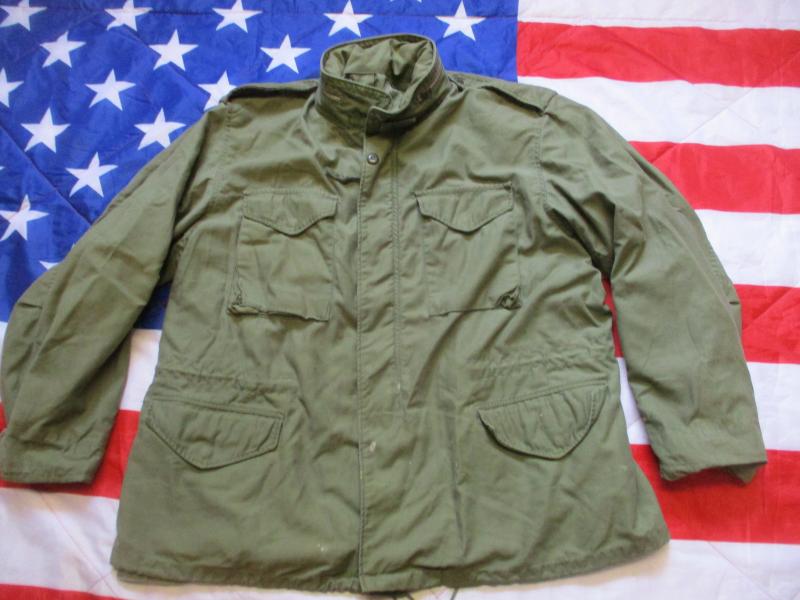 ORIGINAL US Army ISSUE M65 FIELD COAT COMBAT jacket early vietnam war OG 107 xl