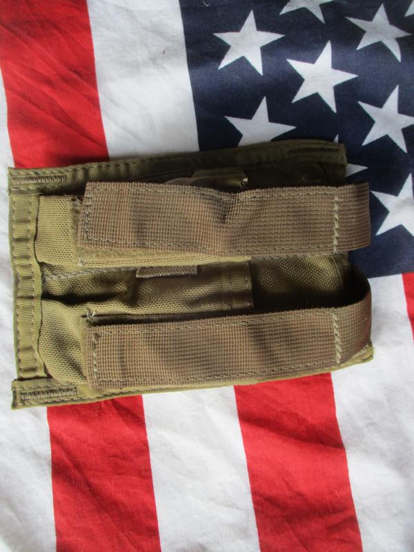 rare old skool PARACLETE molle double 9mm POUCH coyote tan SEAL TEAM DevGru