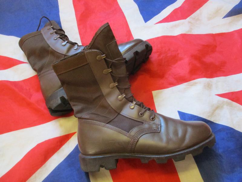 GENUINE wp BRITISH ARMY UKSF sas ISSUE JUNGLE COMBAT BOOTS mtp brown UK 9 L