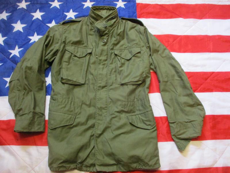 1986 genuine US ARMY ISSUE real M65 COAT COMBAT Jacket VIETNAM WAR OG 107 S L