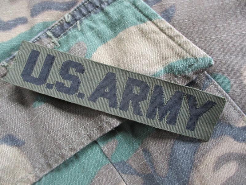 GENUINE issue US ARMY VIETNAM WAR ERA chest tape BADGE PATCH nylon OG new