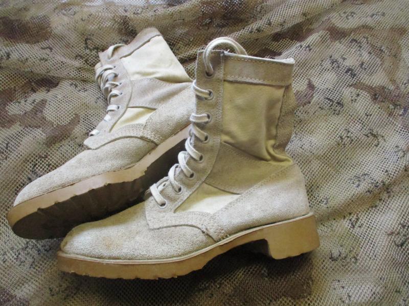 genuine BRITISH ARMY SAS gulf war 1 op granby issue DMS desert COMBAT BOOTS UK 7