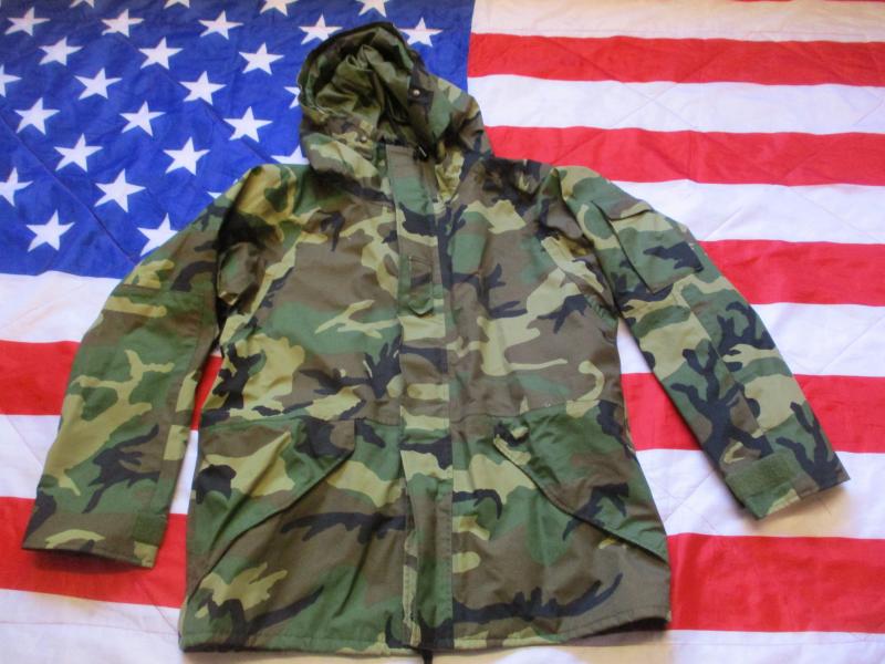 GENUINE USarmy ISSUE ECWCS ECW USA woodland camo waterproof goretex PARKA COAT L