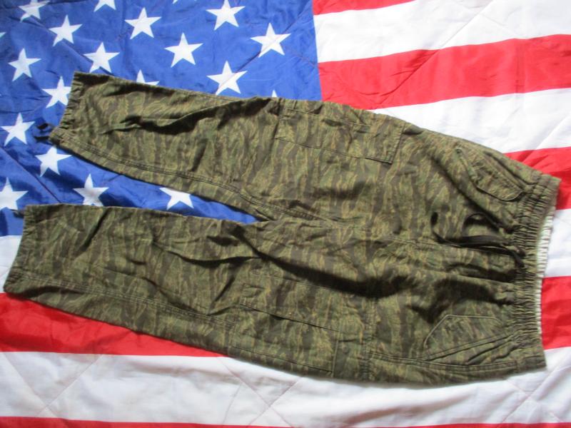 CARHARTT WIP USA vietnam war  tiger stripe camo BDU M65 CARGO COMBAT TROUSERS camper pant Small to Medium