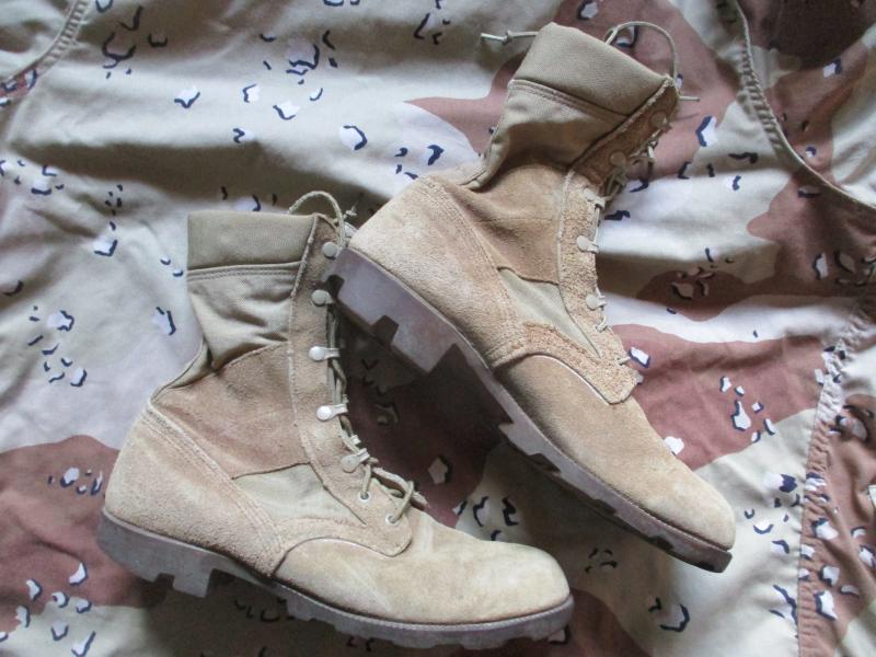 GENUINE USARMY / USMC ISSUE Gulf war 1 PANAMA DESERT COMBAT BOOTS UK 9 USA 10 R