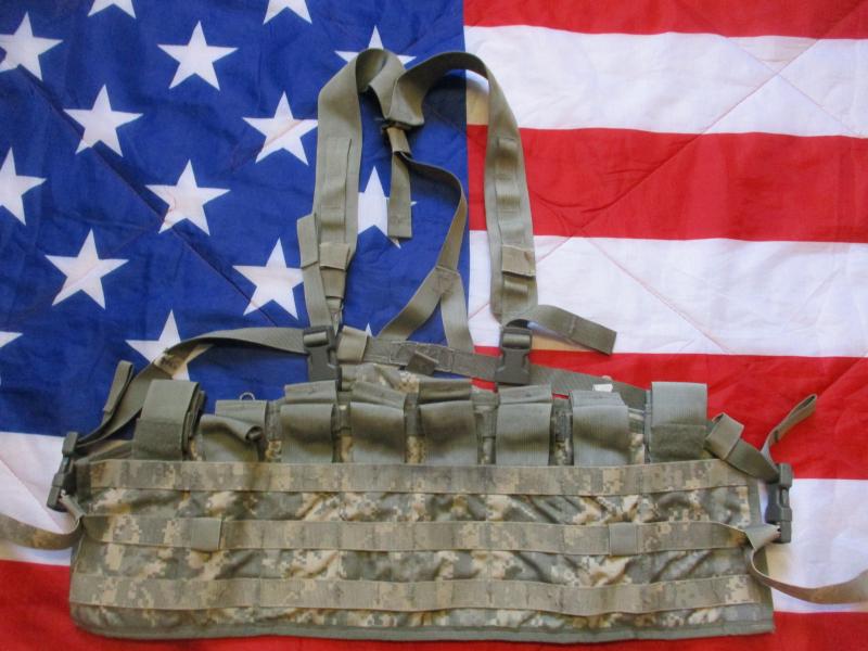 GENUINE US ARMY issue MOLLE tactical assault pannel CHEST RIG WEBBING harness ACU lbe