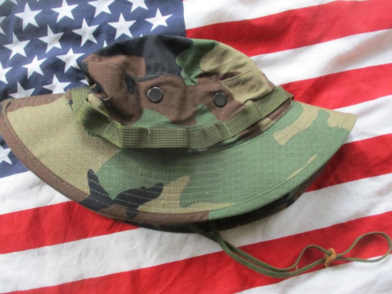 GENUINE USARMY issue USA M81 woodland camo BOONIE JUNGLE HAT size 7 3/4 xl NEW