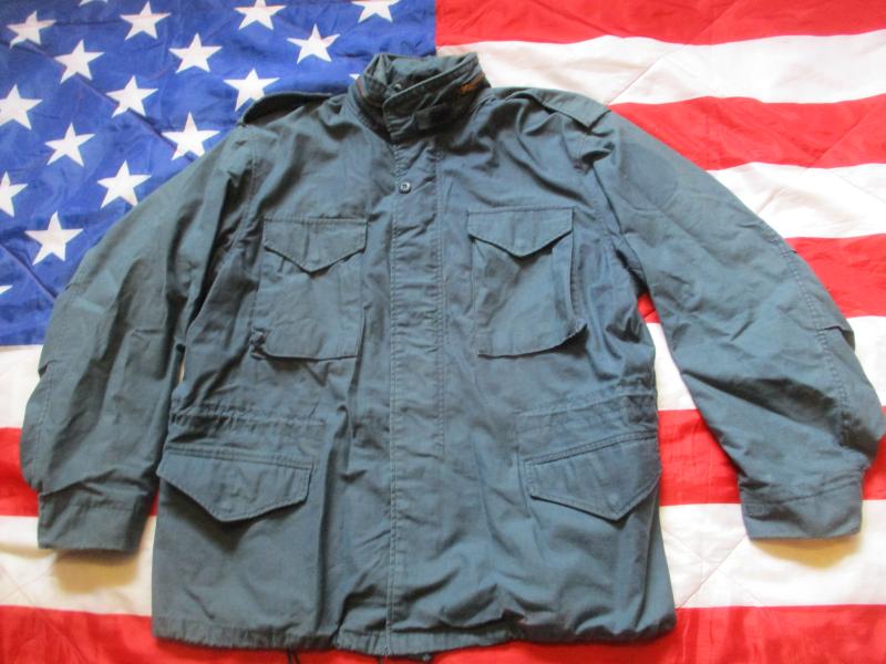 Alpha Industries USA US ARMY M65 field COAT combat jacket RARE light blue XXL