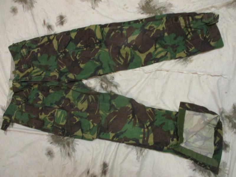 1980'S era ARCTIC ISSUE COTTON GABERDINE sas windproof DPM CAMO TROUSERS medium