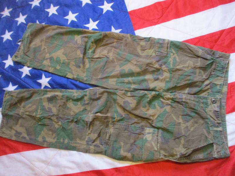 1970 VIETNAM WAR US ARMY erdl BROWN camo SLANT POCKET Jungle TROUSERS PANTS medium